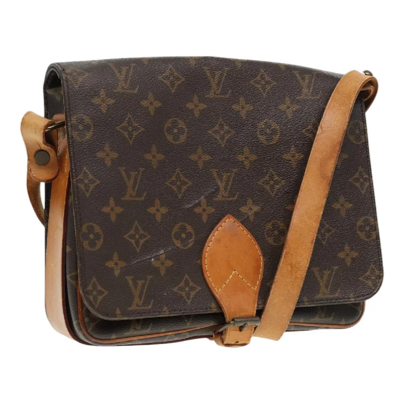 Louis Vuitton bags with leather trimsLOUIS VUITTON Monogram Cartouchiere GM Shoulder Bag M51252 LV Auth 86787