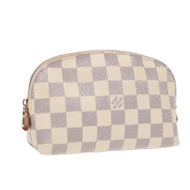 Louis Vuitton bags for lawyersLOUIS VUITTON Damier Azur Pochette Cosmetic PM Pouch N60024 LV Auth 87344