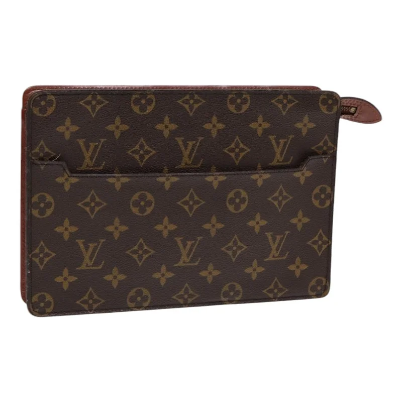 Louis Vuitton bags for elegant evening eventsLOUIS VUITTON Monogram Pochette Homme Clutch Bag M51795 LV Auth ep5250