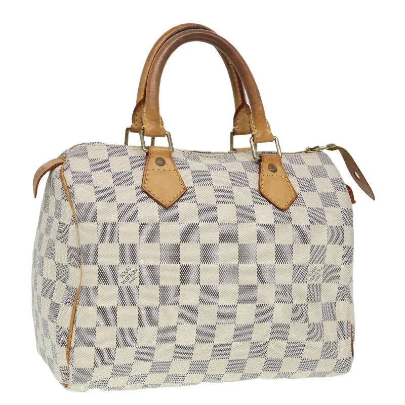 Louis Vuitton bags for food bloggersLOUIS VUITTON Damier Azur Speedy 25 Hand Bag N41534 LV Auth 67697