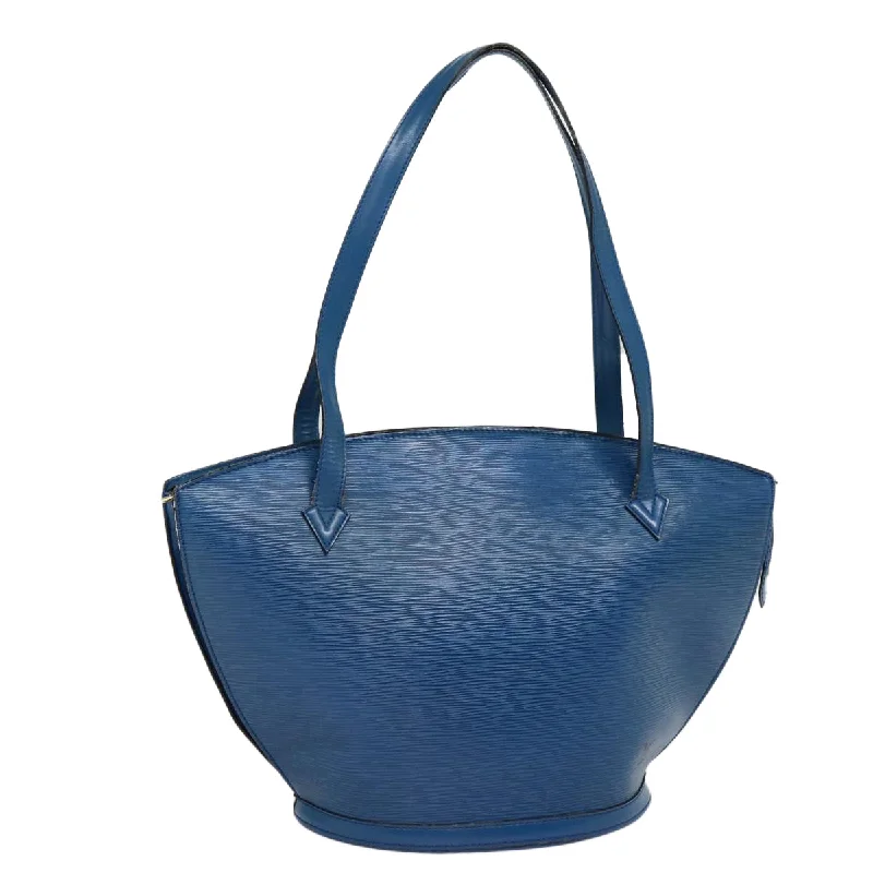 Louis Vuitton bags for photo shootsLOUIS VUITTON Epi Saint Jacques Shopping Shoulder Bag Blue M52275 LV Auth 87513