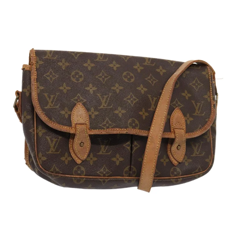 Louis Vuitton bags for hikersLOUIS VUITTON Monogram Gibeciere MM Shoulder Bag M42247 LV Auth ar12433