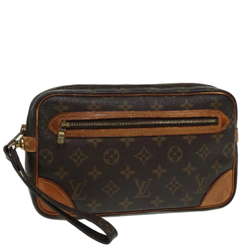 Louis Vuitton bags for actorsLOUIS VUITTON Monogram Marly Dragonne GM Clutch Bag M51825 LV Auth 87186