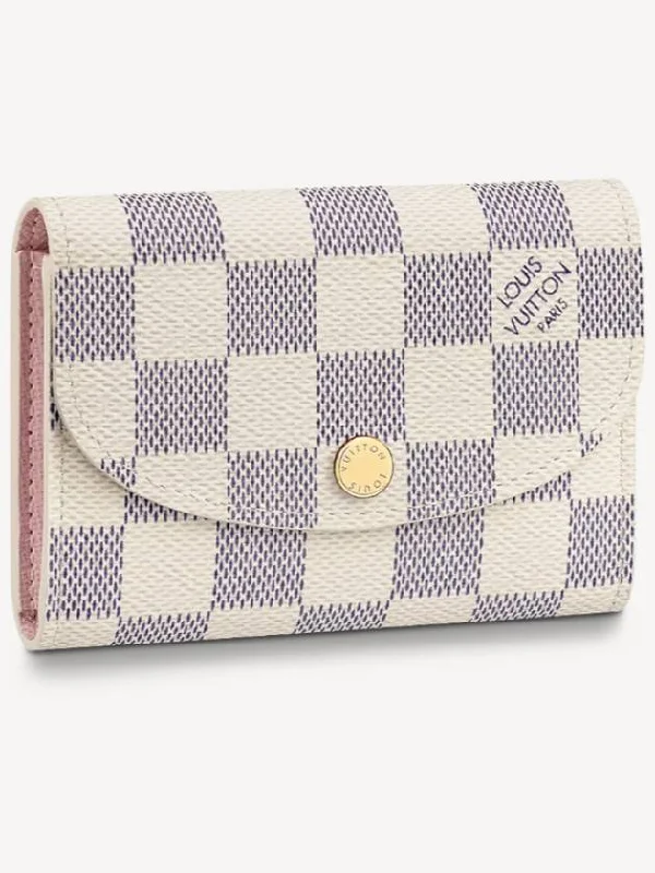 Louis Vuitton bags for fashion - forward millennialsLouis Vuitton Rosalie Coin Purse Damier Azure Rose Ballerine Pink