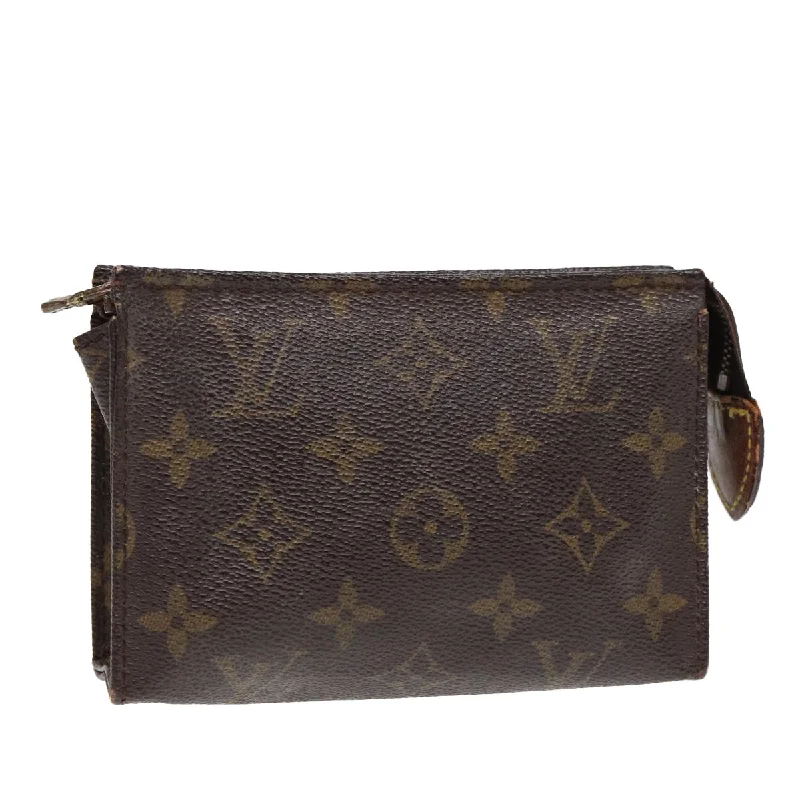 Louis Vuitton bags for yoga practitionersLOUIS VUITTON Monogram Poche Toilette 15 Pouch M47546 LV Auth 87461