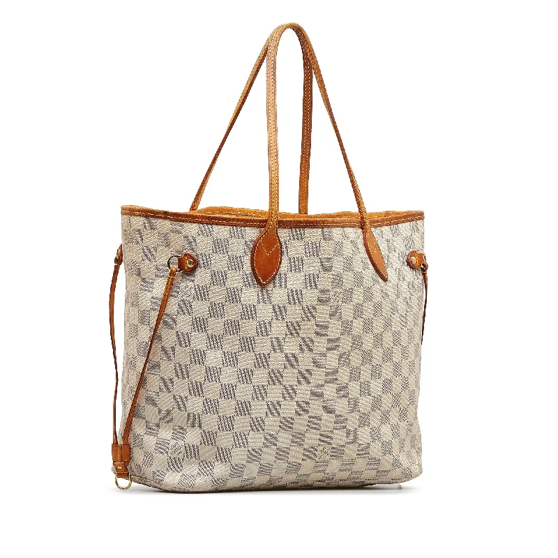 Louis Vuitton bags for solo travelersLouis Vuitton Neverfull MM Damier Azur Canvas