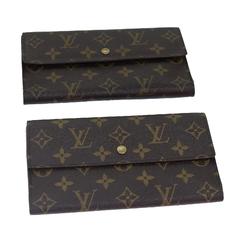 Louis Vuitton bags for doctorsLOUIS VUITTON Monogram Portefeuille International Wallet 2Set LV Auth 84348