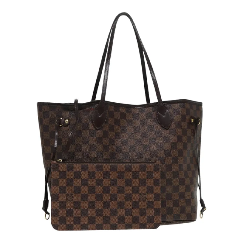 Louis Vuitton bags with adjustable shoulder strapsLOUIS VUITTON Damier Ebene Neverfull MM Tote Bag N51105 LV Auth 87567