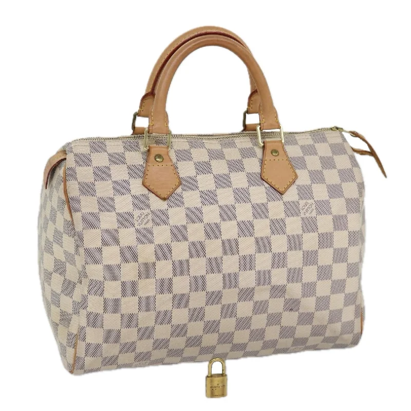 Louis Vuitton bags for wine connoisseursLOUIS VUITTON Damier Azur Speedy 30 Hand Bag N41533 LV Auth 86861