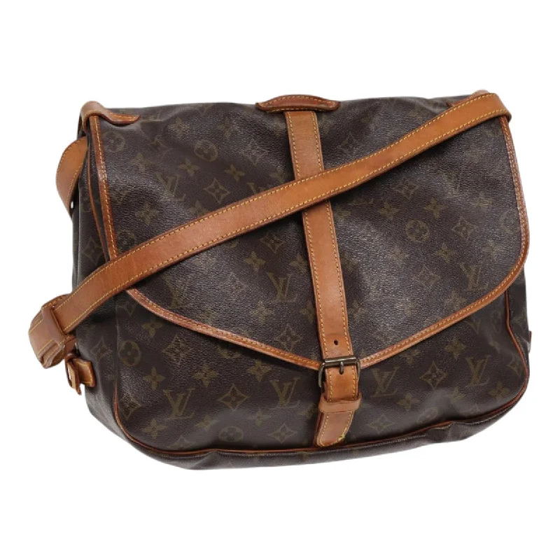 Louis Vuitton bags for elegant evening eventsLOUIS VUITTON Monogram Saumur 35 Shoulder Bag M42254 LV Auth 86091