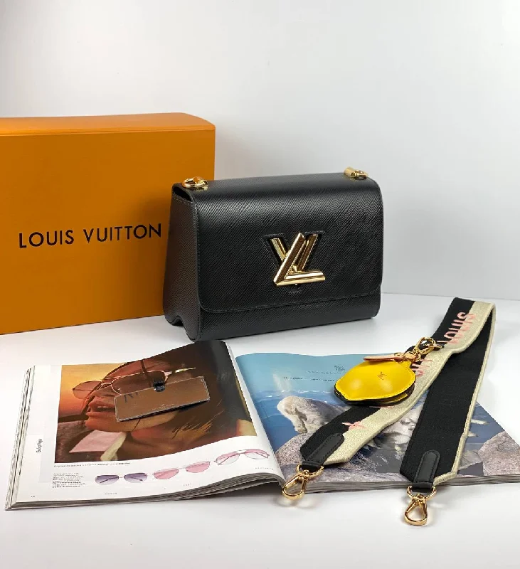 Louis Vuitton bags for vintage - inspired outfitsLouis Vuitton TWIST PM bag black