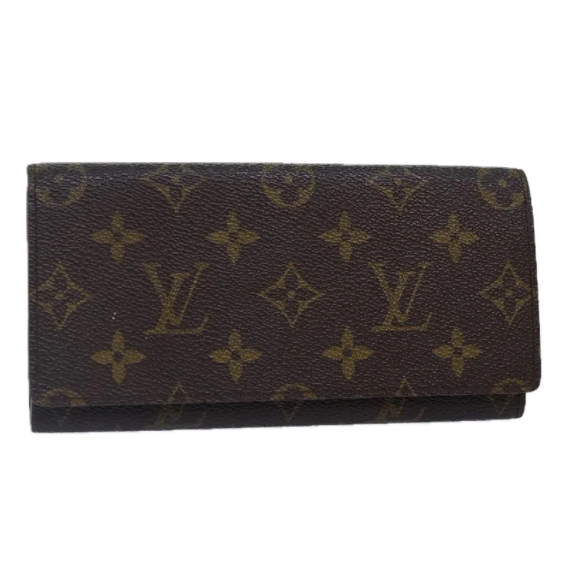 Louis Vuitton bags for expectant mothersLOUIS VUITTON Monogram Porte Yen 3 Credit Long Wallet M61818 LV Auth bs17103