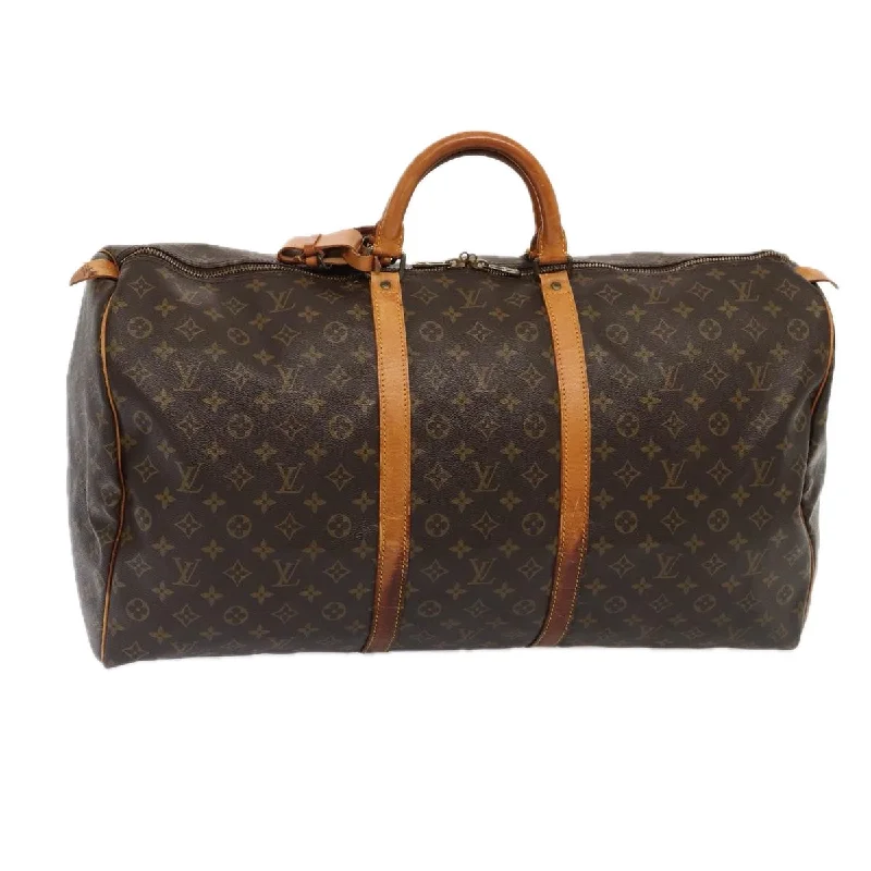 Louis Vuitton bags with adjustable shoulder strapsLOUIS VUITTON Monogram Keepall 60 Boston Bag M41422 LV Auth 86740