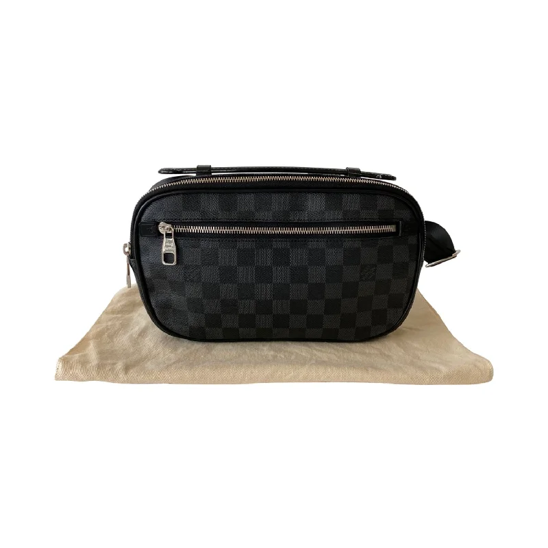 Louis Vuitton bags for romantic date nightsLouis Vuitton Damier Graphite Ambler Bumbag