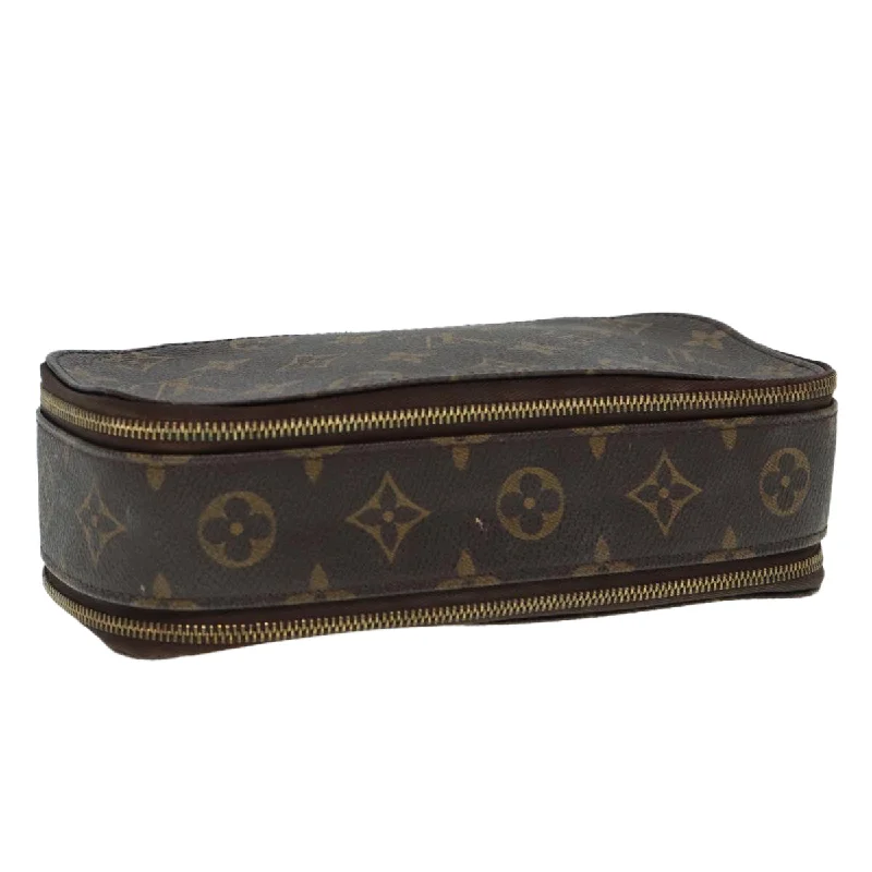 Louis Vuitton bags for family gatheringsLOUIS VUITTON Monogram Trousse Brush MG Cosmetic Pouch M47505 LV Auth 88006