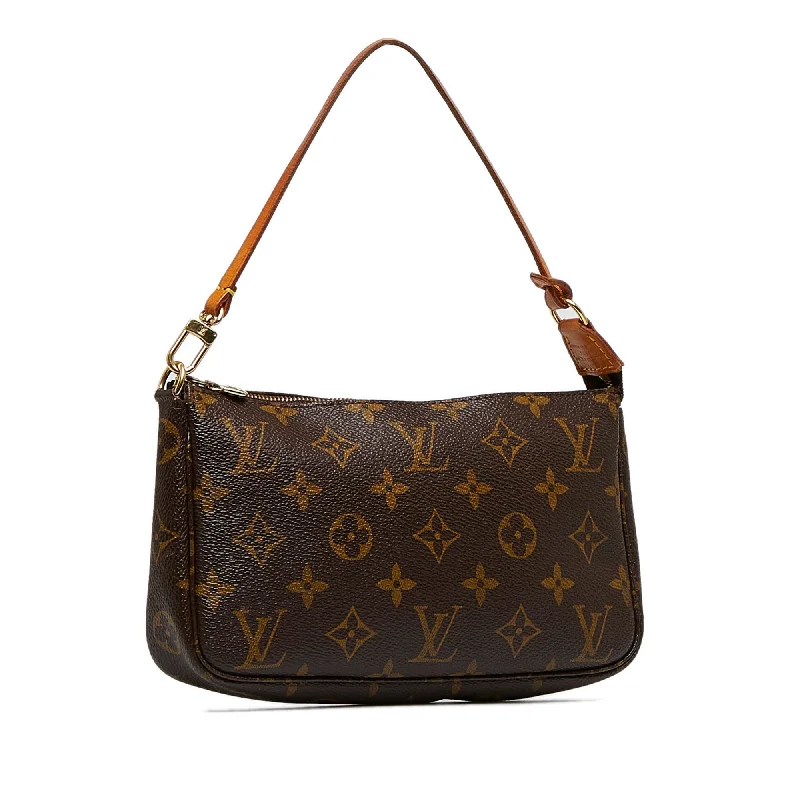 Louis Vuitton bags with leather trimsLouis Vuitton Pochette Accessoires Monogram Canvas