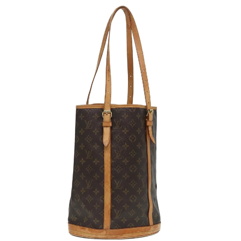 Louis Vuitton bags with spacious interiorsLOUIS VUITTON Monogram Bucket GM Shoulder Bag M42236 LV Auth 87417