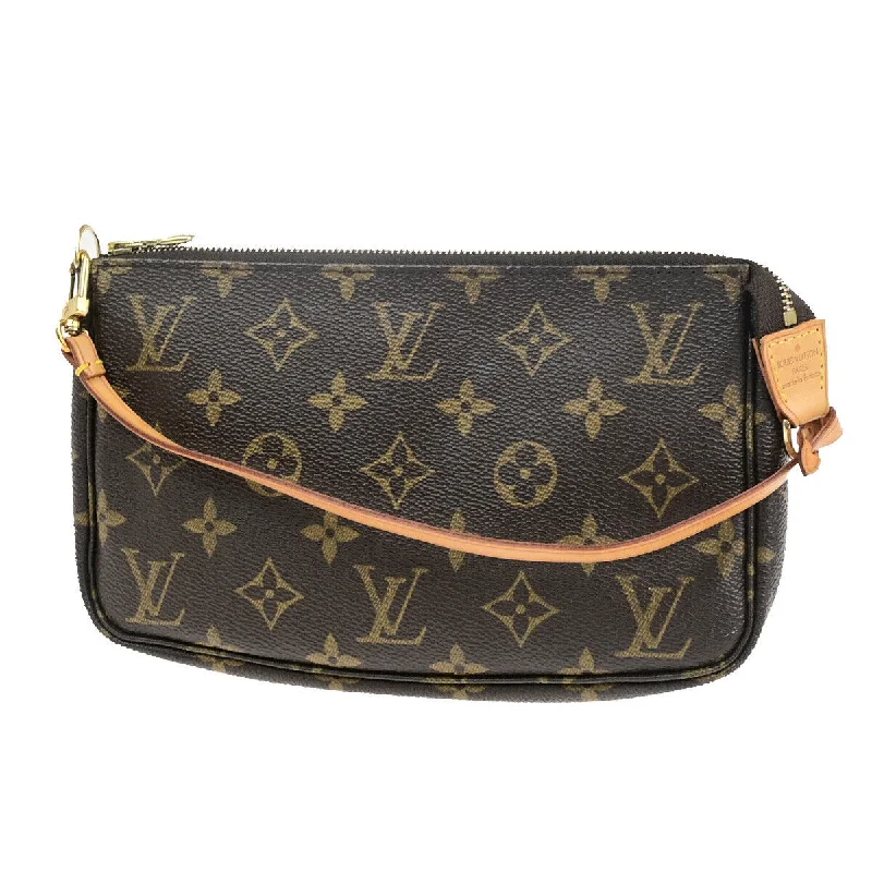 Louis Vuitton bags made of high - quality materialsLOUIS VUITTON Pochette accessoires Clutch Bag