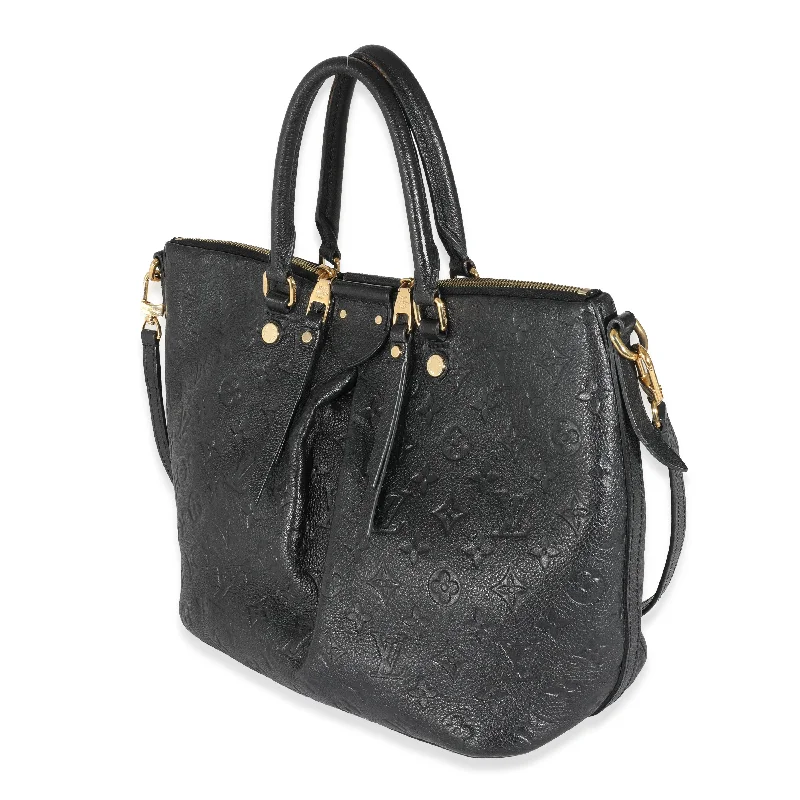 Louis Vuitton bags for bookwormsLouis Vuitton Black Empreinte Mazarine MM