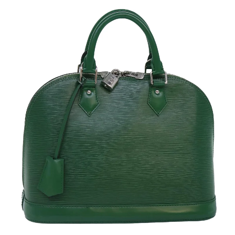 Louis Vuitton bags for elegant evening eventsLOUIS VUITTON Epi Alma PM Hand Bag Green Cloak M40618 LV Auth 87889