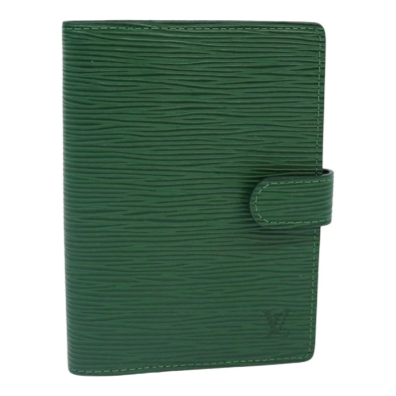 Louis Vuitton bags for elegant evening eventsLOUIS VUITTON Epi Agenda PM Day Planner Cover Green R20054 LV Auth 84352