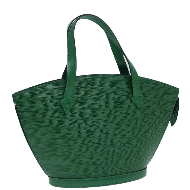 Louis Vuitton bags for music festivalsLOUIS VUITTON Epi Saint Jacques Hand Bag Green M52274 LV Auth 87261