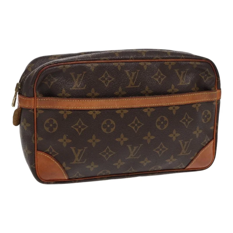 Louis Vuitton bags for golfersLOUIS VUITTON Monogram Compiegne 28 Clutch Bag M51845 LV Auth ki4774