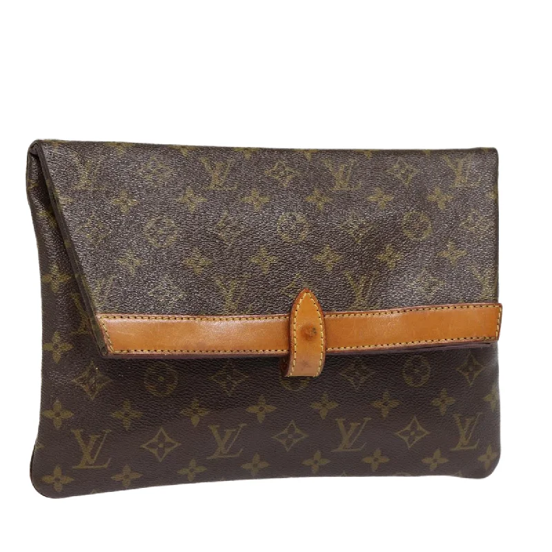 Louis Vuitton bags for group travelersLOUIS VUITTON Monogram Pochette Priant Clutch Bag M51805 LV Auth 87918