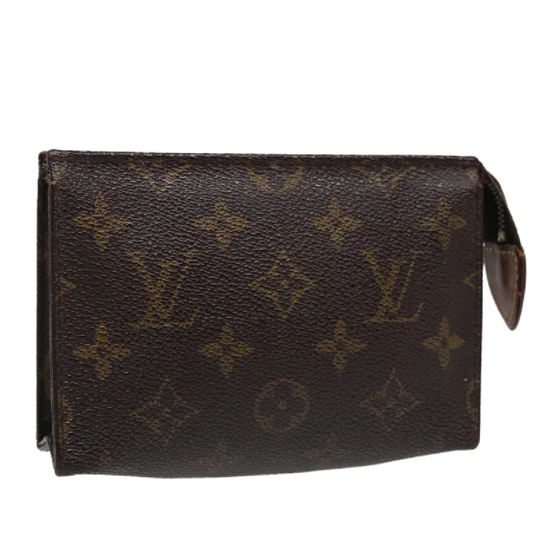 Louis Vuitton bags for volleyball playersLOUIS VUITTON Monogram Poche Toilette 15 Pouch M47546 LV Auth ar12483