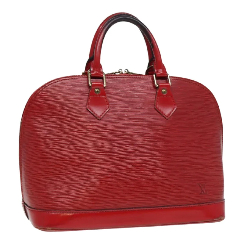 Louis Vuitton bags for art loversLOUIS VUITTON Epi Alma Hand Bag Castilian Red M52147 LV Auth 84981