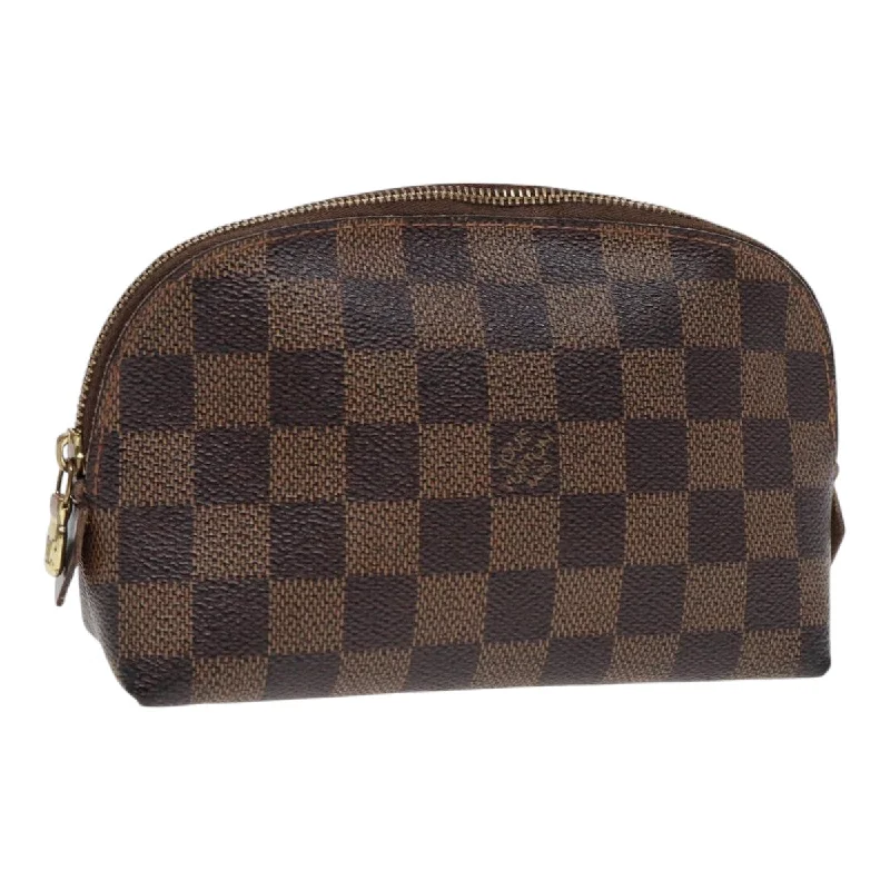 Louis Vuitton bags for newlywedsLOUIS VUITTON Damier Ebene Pochette Cosmetic PM Pouch N47516 LV Auth 86814