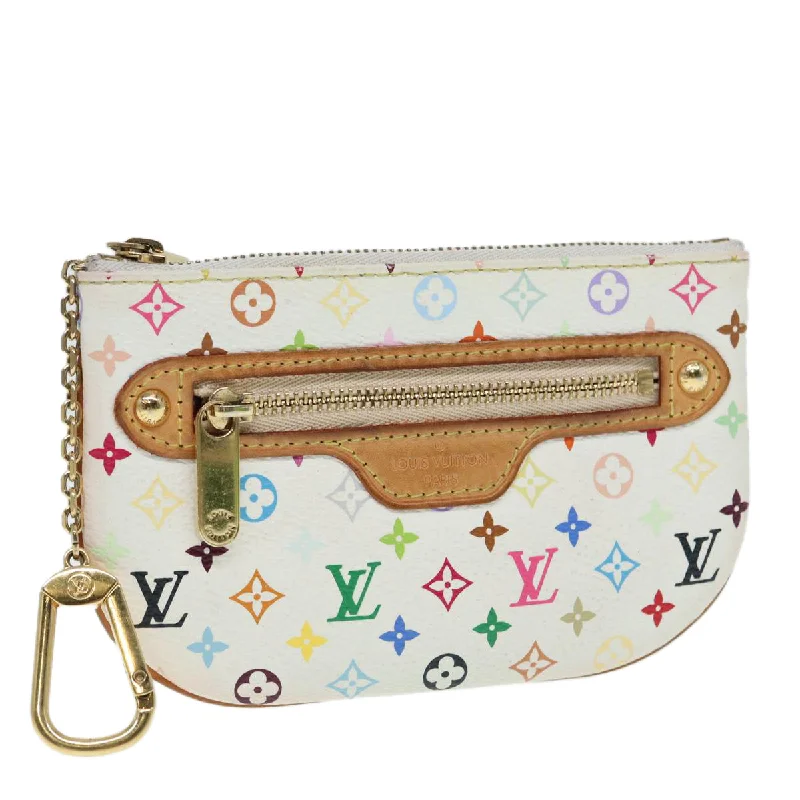 Louis Vuitton bags for elegant evening eventsLOUIS VUITTON Monogram Multicolor Pochette MM Pouch White M60028 LV Auth 86949