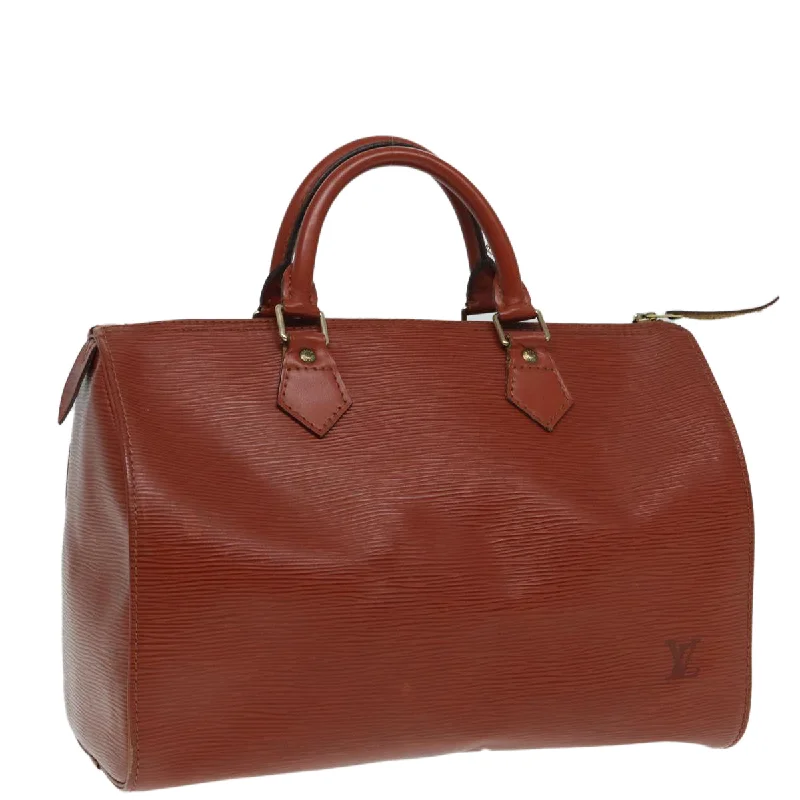 Louis Vuitton bags for cyclistsLOUIS VUITTON Epi Speedy 30 Hand Bag Brown M43003 LV Auth ki4689