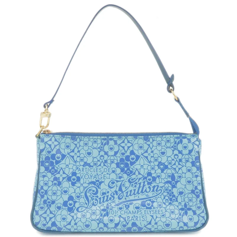 Louis Vuitton bags for holiday celebrationsLouis Vuitton PVC Enamel Cosmic Blossom Pochette Blue M93167