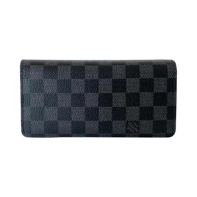 Louis Vuitton bags with spacious interiorsLouis Vuitton Damier Graphite Long Wallet