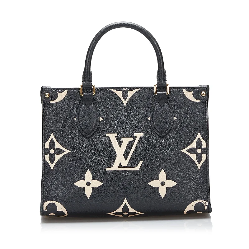 Louis Vuitton bags for minimalistic stylesLouis Vuitton Onthego PM Black Monogram Empreinte