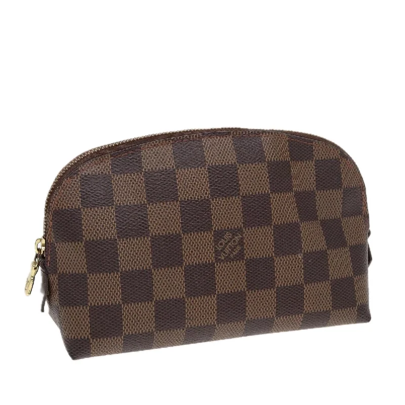 Louis Vuitton bags for art gallery openingsLOUIS VUITTON Damier Ebene Pochette Cosmetic PM Pouch N47516 LV Auth 85176