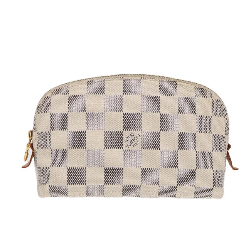 Louis Vuitton bags for flight attendantsLOUIS VUITTON Damier Azur Pochette Cosmetic PM Pouch N60024 LV Auth 84685