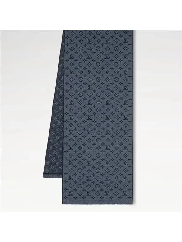 Louis Vuitton bags for winter fashion looksLouis Vuitton Monogram Classic Scarf Navy Blue M78525