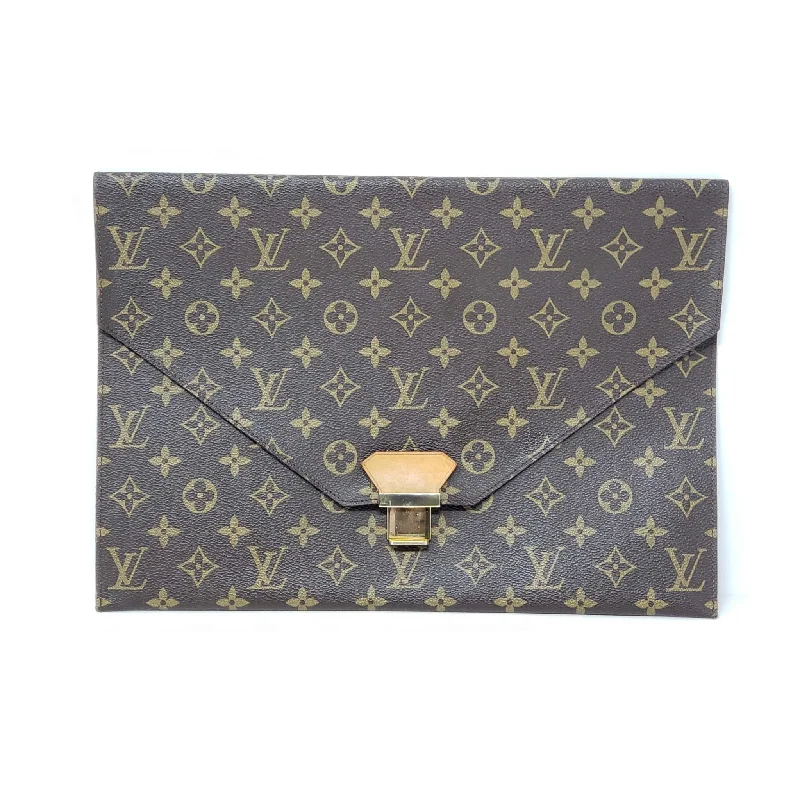 Louis Vuitton bags with adjustable shoulder strapsLOUIS VUITTON VINAGE MONOGRAM DOCUMENTS CASE