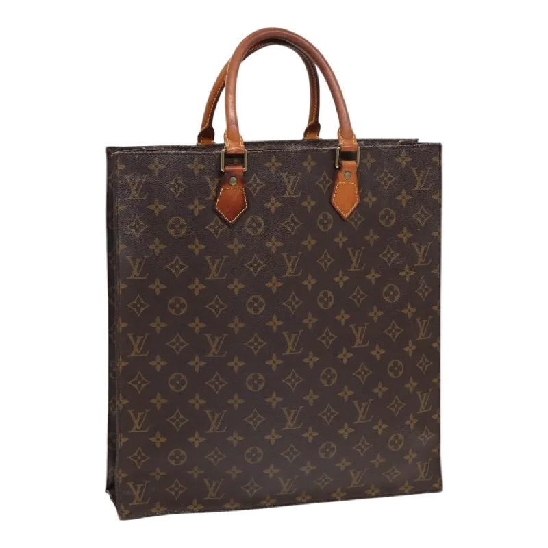 Louis Vuitton bags for photographersLOUIS VUITTON Monogram Sac Plat Hand Bag M51140 LV Auth 87571