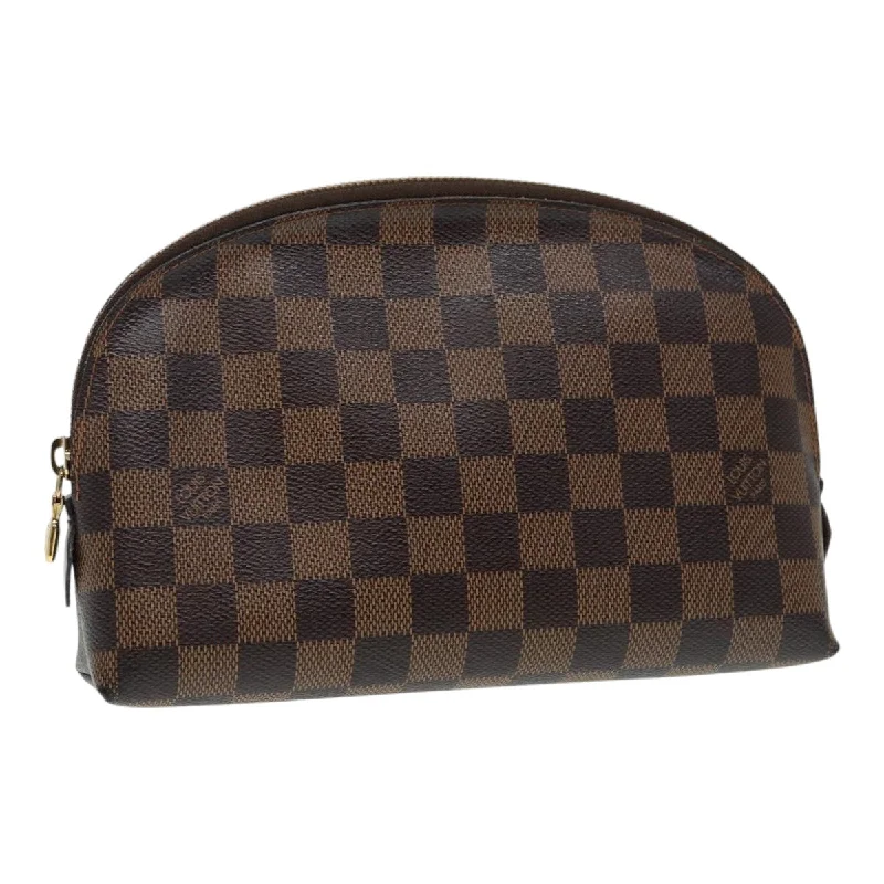 Louis Vuitton bags for summer vacationsLOUIS VUITTON Damier Ebene Pochette Cosmetic GM Pouch N23345 LV Auth 84974