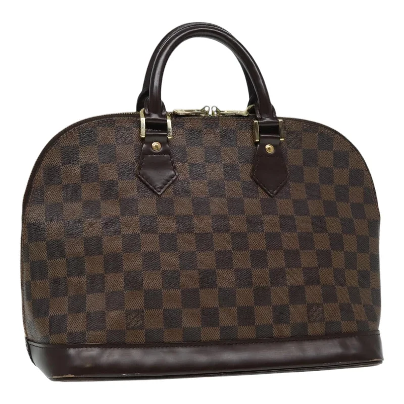 Louis Vuitton bags in classic brown colorLOUIS VUITTON Damier Ebene Alma Hand Bag N51131 LV Auth 87559