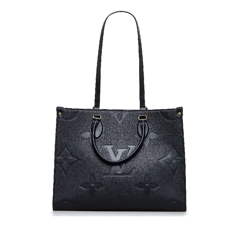 Louis Vuitton bags with monogram canvasLouis Vuitton Onthego GM Black Monogram Empreinte