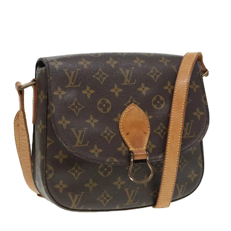 Louis Vuitton bags for single parentsLOUIS VUITTON Monogram Saint Cloud GM Shoulder Bag M51242 LV Auth ep5269