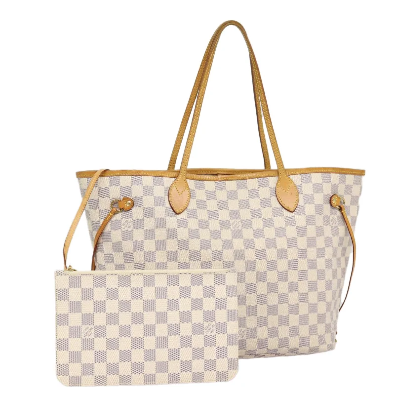 Louis Vuitton bags for twinsLOUIS VUITTON Damier Azur Neverfull MM Tote Bag N41605 LV Auth 86660