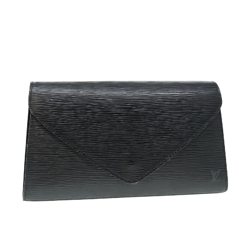 Louis Vuitton bags for soccer playersLOUIS VUITTON Epi Art Deco Clutch Bag Black M52632 LV Auth 84588