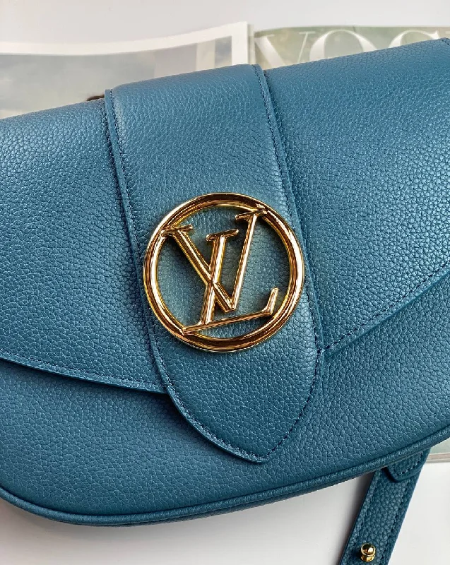 Louis Vuitton bags for group travelersLouis Vuitton Bags PONT 9 SOFT PM blue