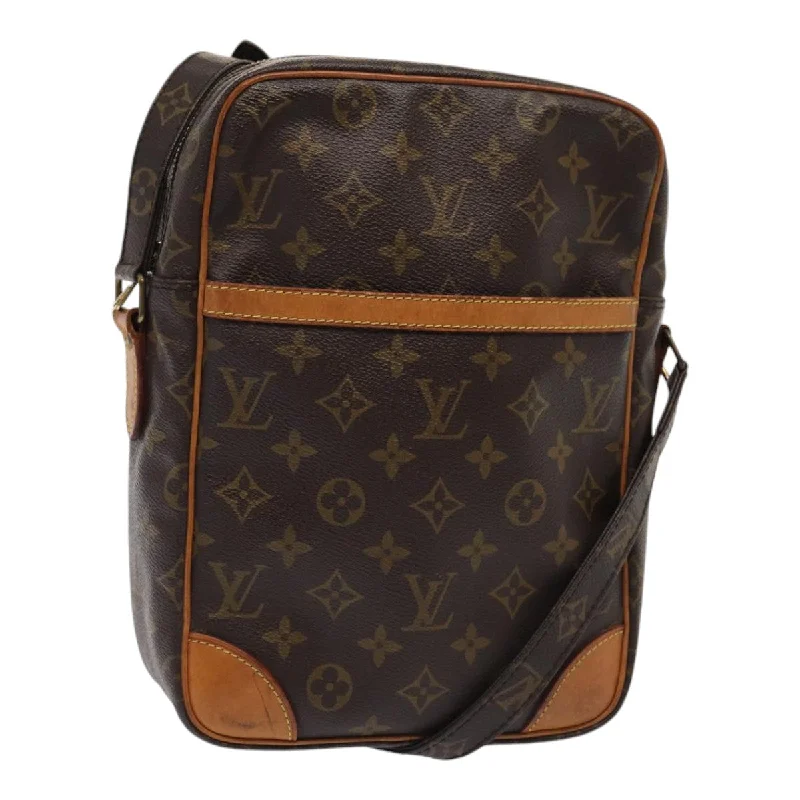 Louis Vuitton bags with leather trimsLOUIS VUITTON Monogram Danube GM Shoulder Bag M45262 LV Auth 86796