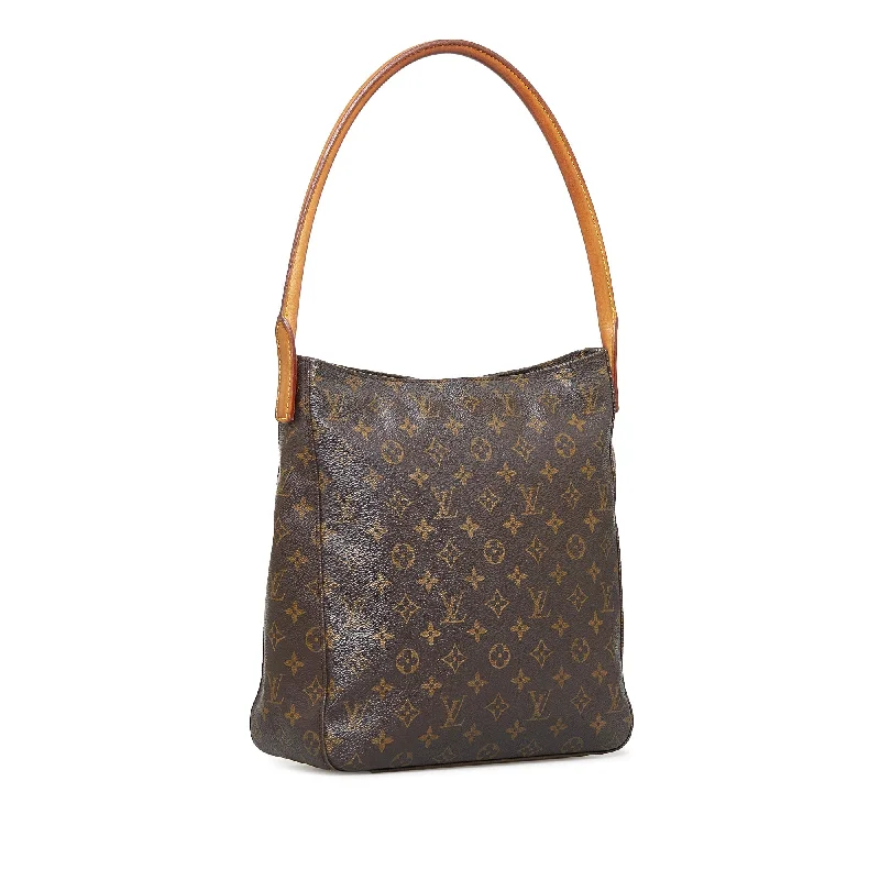 Louis Vuitton bags with gold - toned hardwareLouis Vuitton Looping GM Monogram Canvas